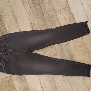 NYDJ Ripped Hem Dark Grey/Jeans